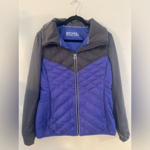 Blue Puffer Jacket by Michael Kors
